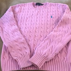 Pink Cable knot polo